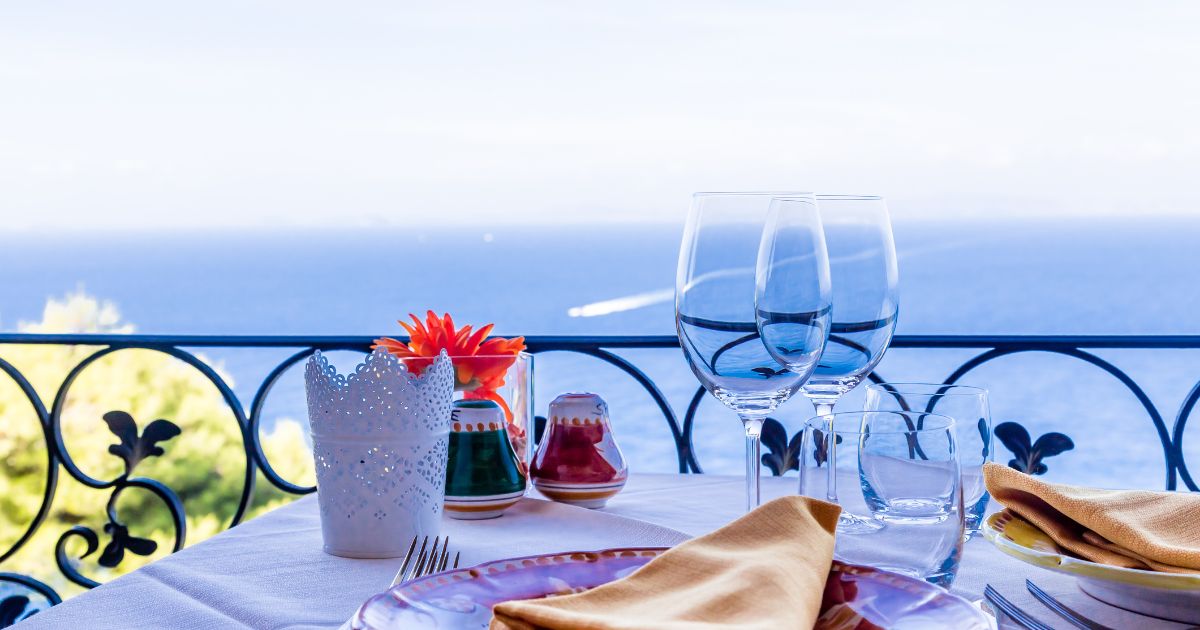 Pogled s terase - Što jesti i piti na Carpiju